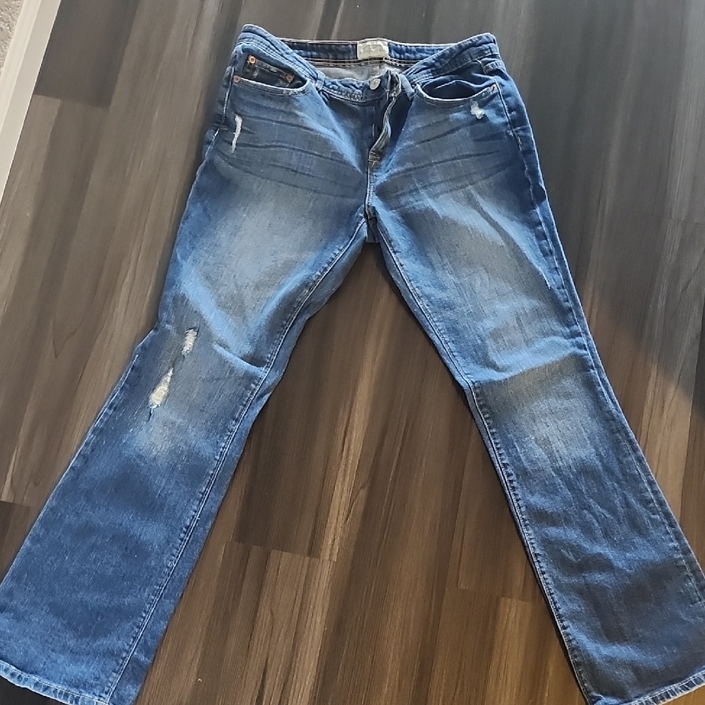 Aeropostale Medium Blue Denim Jeans with Contrast Stitching